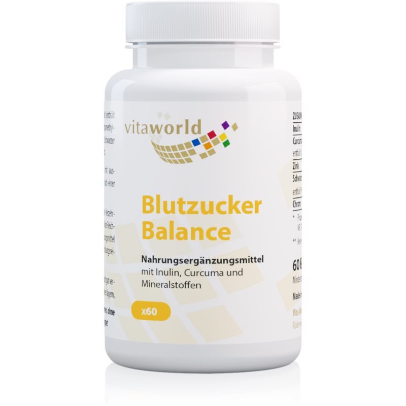 Vita World Blutzucker Balance Kapseln mit Pflanzenextrakten 54 g
