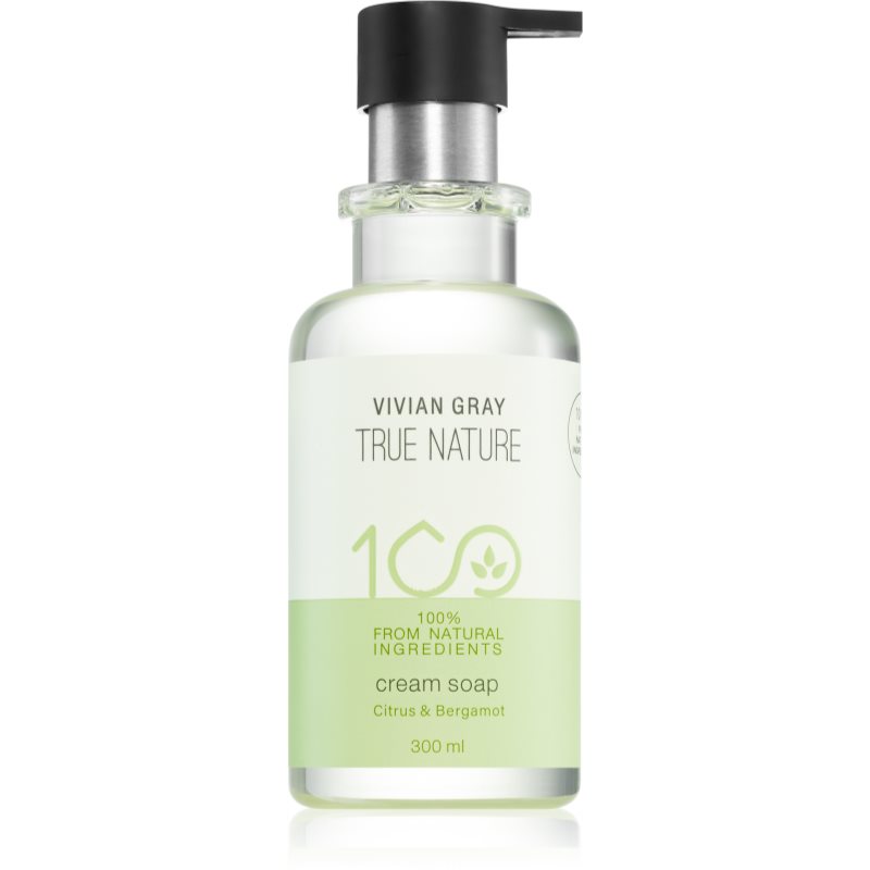 Vivian Gray True Nature Citrus & Bergamot sapun crema cu efect revigorant 300 ml