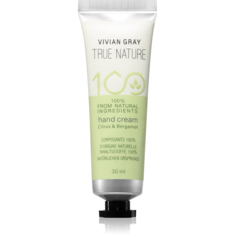 Vivian Gray True Nature Citrus &amp; Bergamot crema de maini hidratanta 30 ml