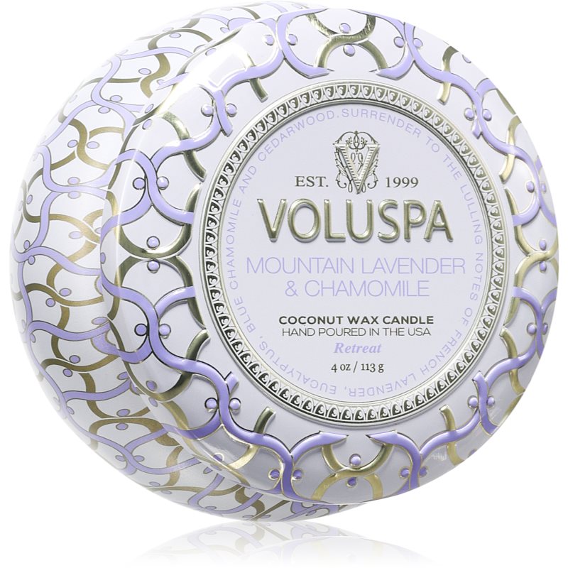 VOLUSPA Maison Blanc Mountain Lavender & Chamomile lumânare parfumată 113 g VOLUSPA Maison Blanc Mountain Lavender & Chamomile lumânare parfumată 113 g