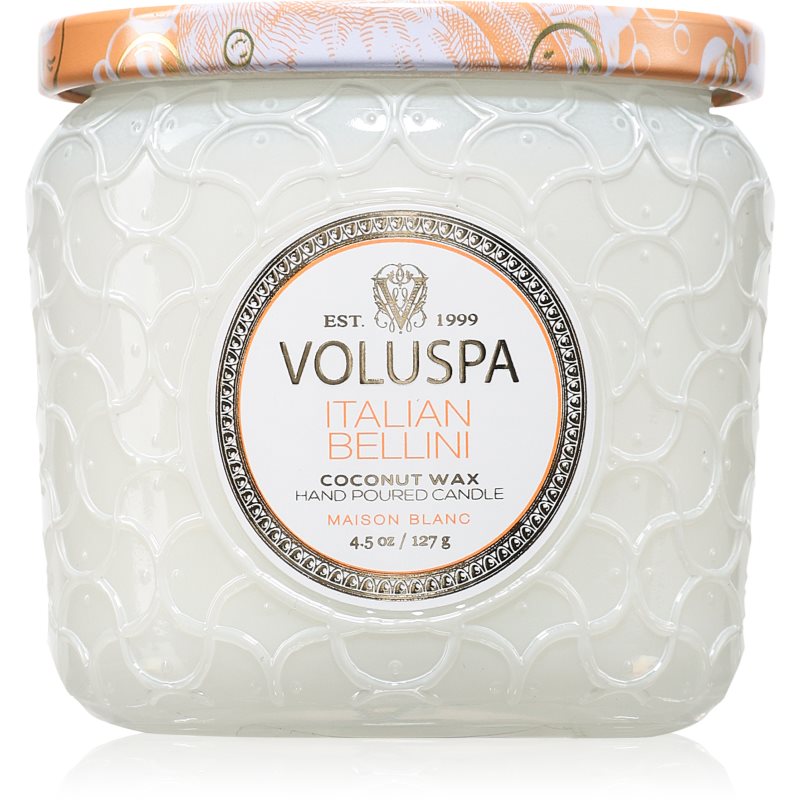 VOLUSPA Maison Blanc Italian Bellini lumânare parfumată 127 g VOLUSPA Maison Blanc Italian Bellini lumânare parfumată 127 g