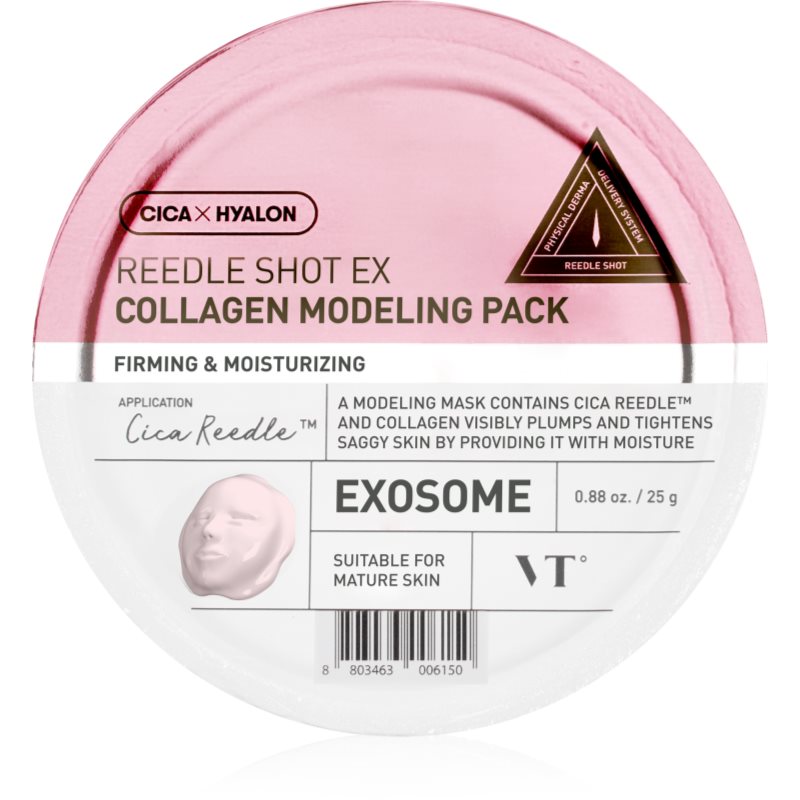 VT Cosmetics Reedle Shot EX Collagen Modeling Pack mască de colagen, cu efect de fermitate cu efect de hidratare 25 g
