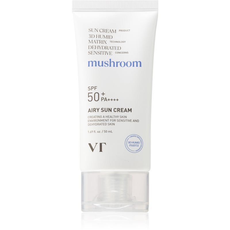 VT Cosmetics Mushroom Airy Sun Cream crema protectoare pentru fata cu efect de hidratare SPF 50+ 50 ml