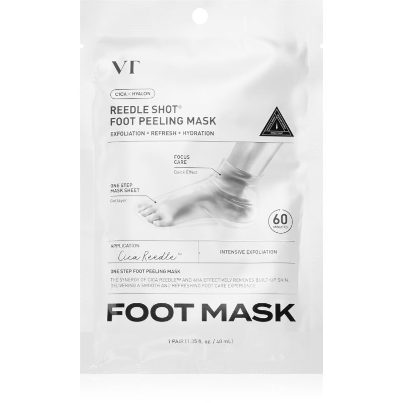 VT Cosmetics Reedle Shot Foot Peeling Mask sosete exfoliante pentru hidratarea picioarelor 1 pereche