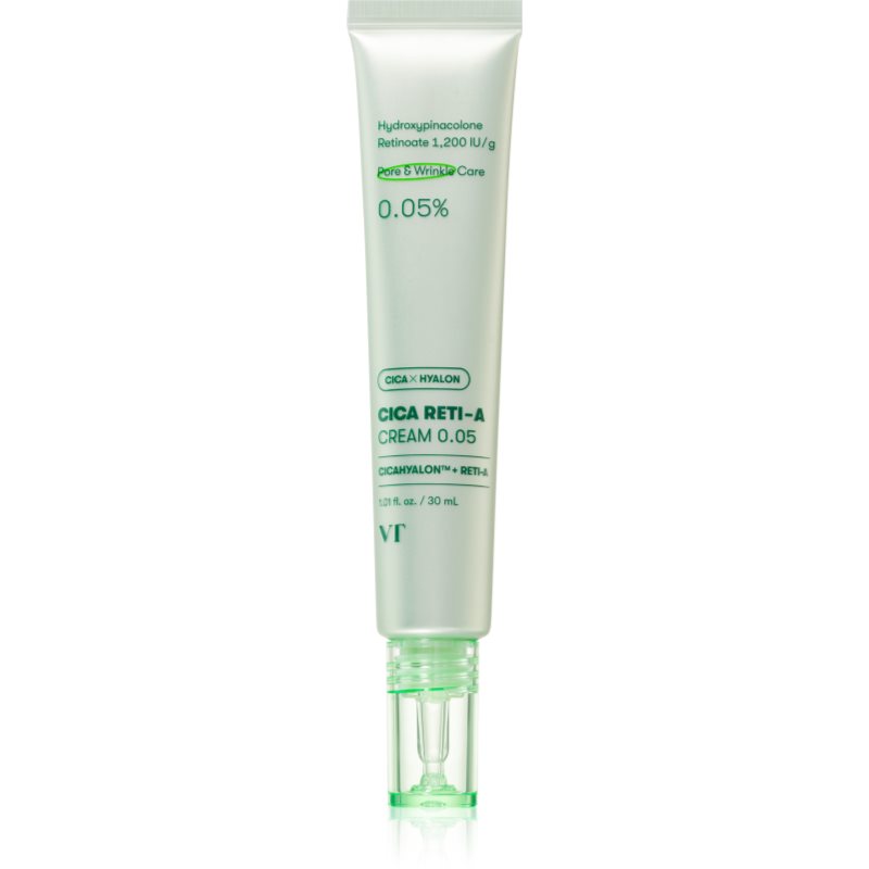 VT Cosmetic Cica Reti-A Cream 0,05 crema de noapte intensiva cu retinol 30 ml VT Cosmetic Cica Reti-A Cream 0,05 crema de noapte intensiva cu retinol 30 ml