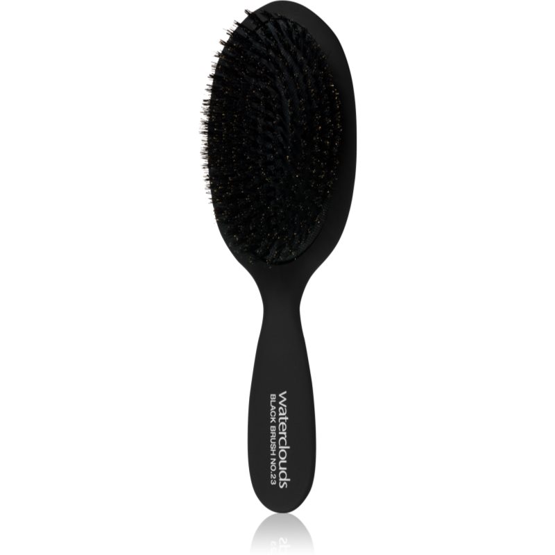 Waterclouds Black Brush Äkta Oval perie pentru păr 1 buc