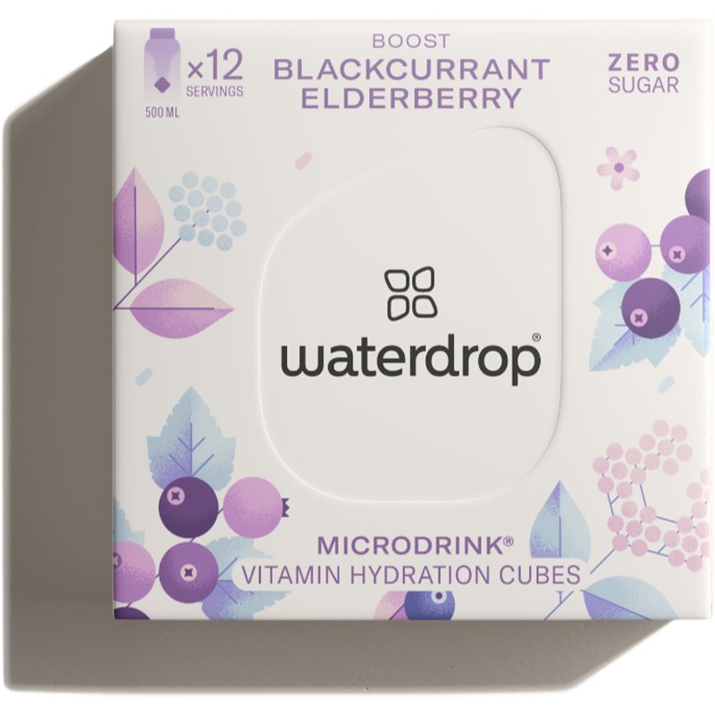 Waterdrop Microdrink băutură cu vitamine aroma Boost –⁠⁠⁠⁠⁠⁠ Blackcurrant 12 buc