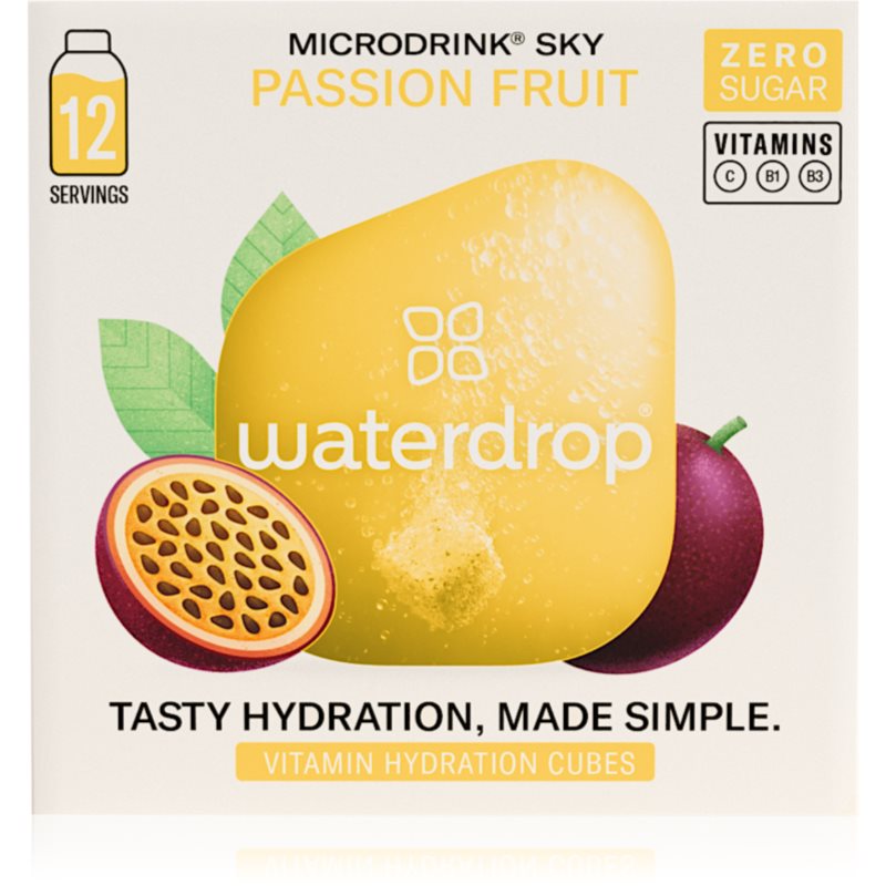 Waterdrop Microdrink băutură cu vitamine aroma Sky – Passion Fruit 12 buc