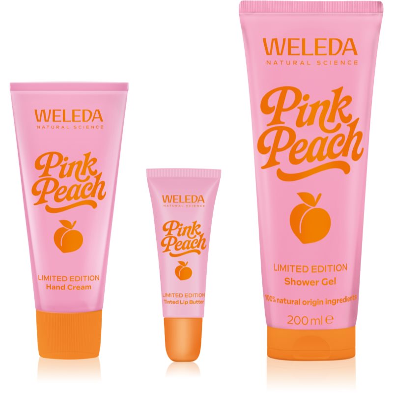 Weleda Pink Peach set nutritie si hidratare