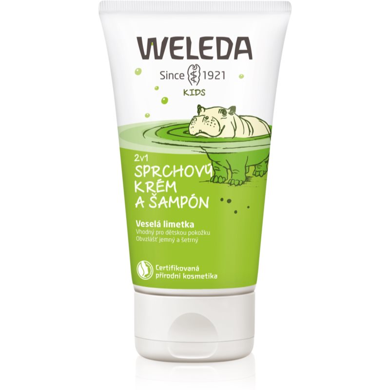 Weleda Kids Cheerful Lime cremă de duș și șampon pentru copii 2 in 1 150 ml