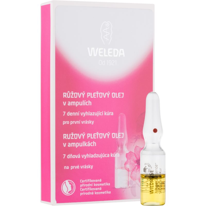 Weleda Rose Ulei de piele în fiole - tratament de netezire de 7 zile 7x0.8 ml