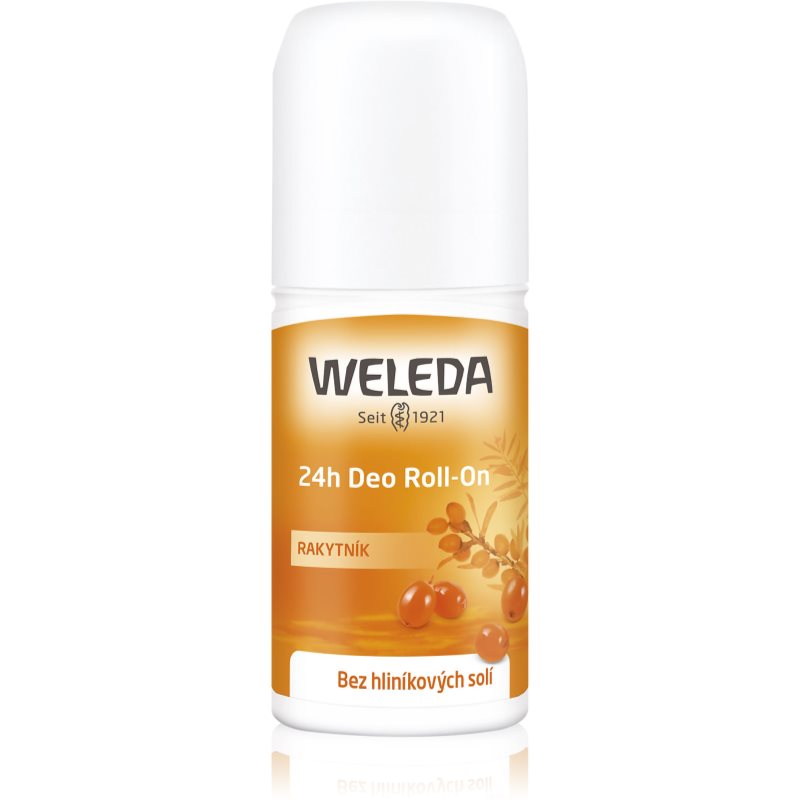 Weleda Sea Buckthorn deodorant roll-on fără săruri de aluminiu cu protectie 24h 50 ml