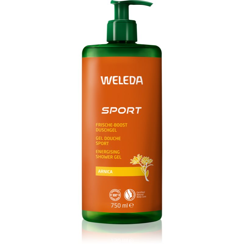 Weleda Sport gel de dus revigorant efect regenerator Arnica, Rosemary, Lavender 750 ml