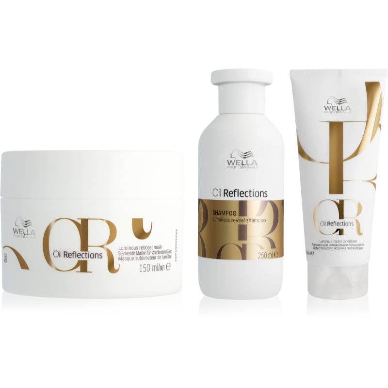 Wella Professionals Oil Reflections bundle set pentru un par stralucitor si catifelat 3 buc