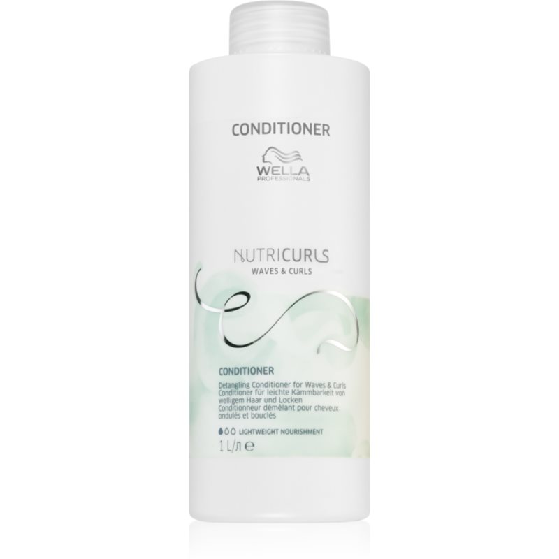 Wella Professionals Nutricurls Waves & Curls balsam hranitor pentru par usor de pieptanat 1000 ml