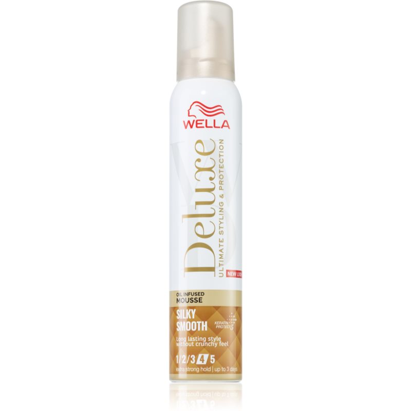 Wella Deluxe Silky Smooth spuma  cu efect de nutritiv 200 ml