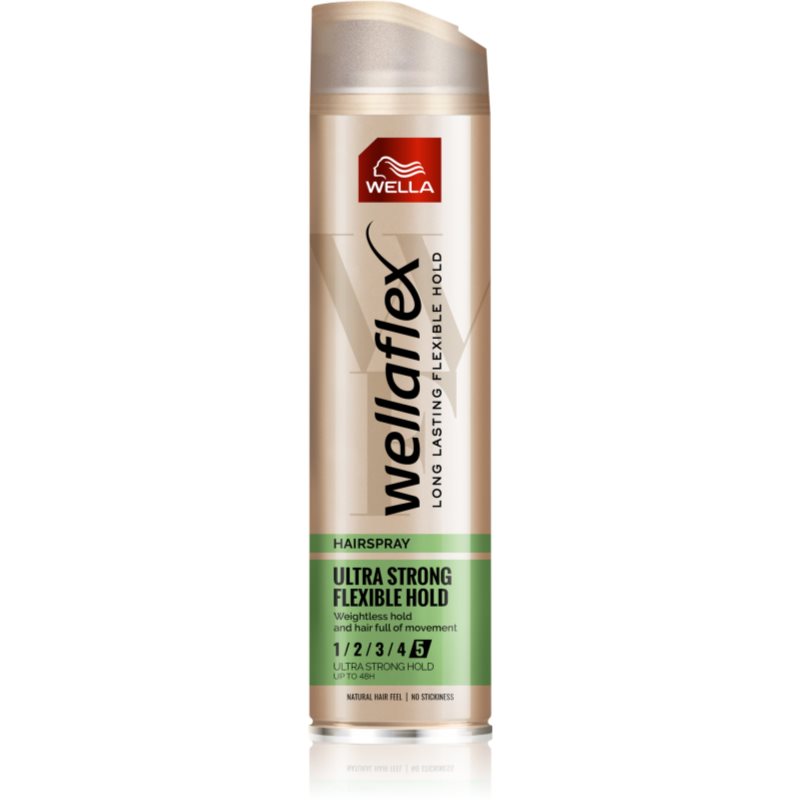 Wella Wellaflex Silk Finish & Hold fixativ pentru păr cu fixare foarte puternică 250 ml