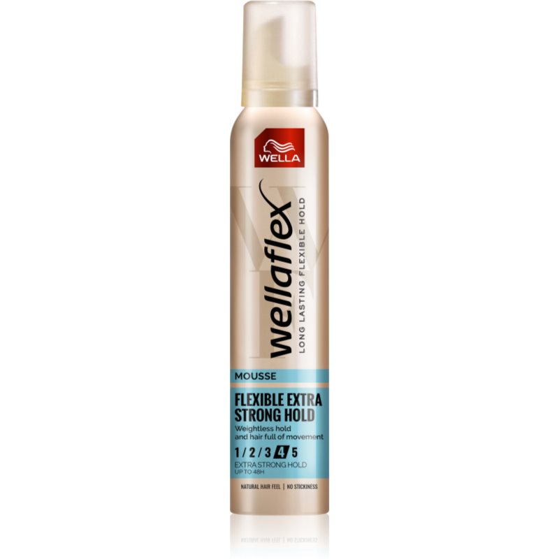 Wella Wellaflex Flexible Extra Strong spuma cu fixare foarte puternica 200 ml