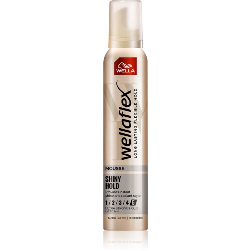 Wella Wellaflex Shiny Hold spuma pentru stralucire 200 ml