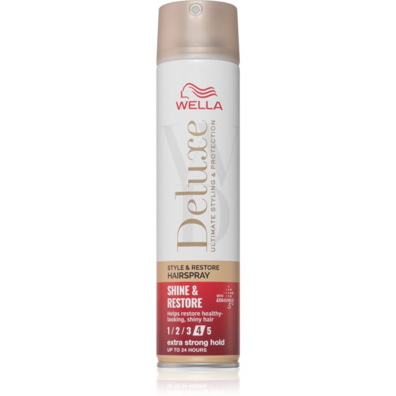 Wella Deluxe Shine & Restore fixativ cu fixare puternică pentru volum 250 ml