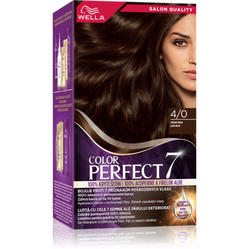 Wella Color Perfect culoare par culoare 4/0 Medium Brown 1 buc