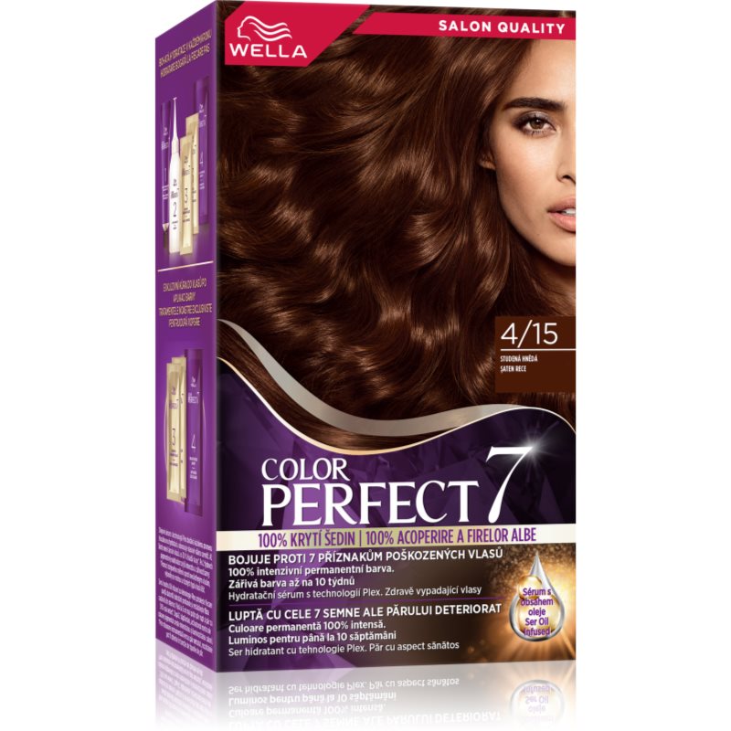 Wella Color Perfect culoare par culoare 4/15 Cool Evening Brown 1 buc