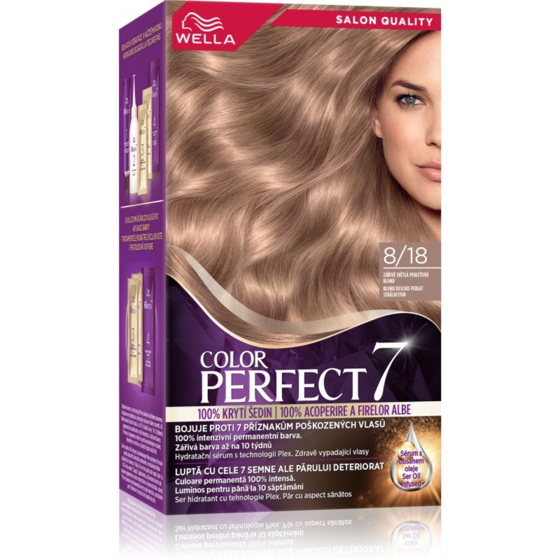 Wella Color Perfect culoare par culoare 8/18 Glow Light Pearl Blond 1 buc