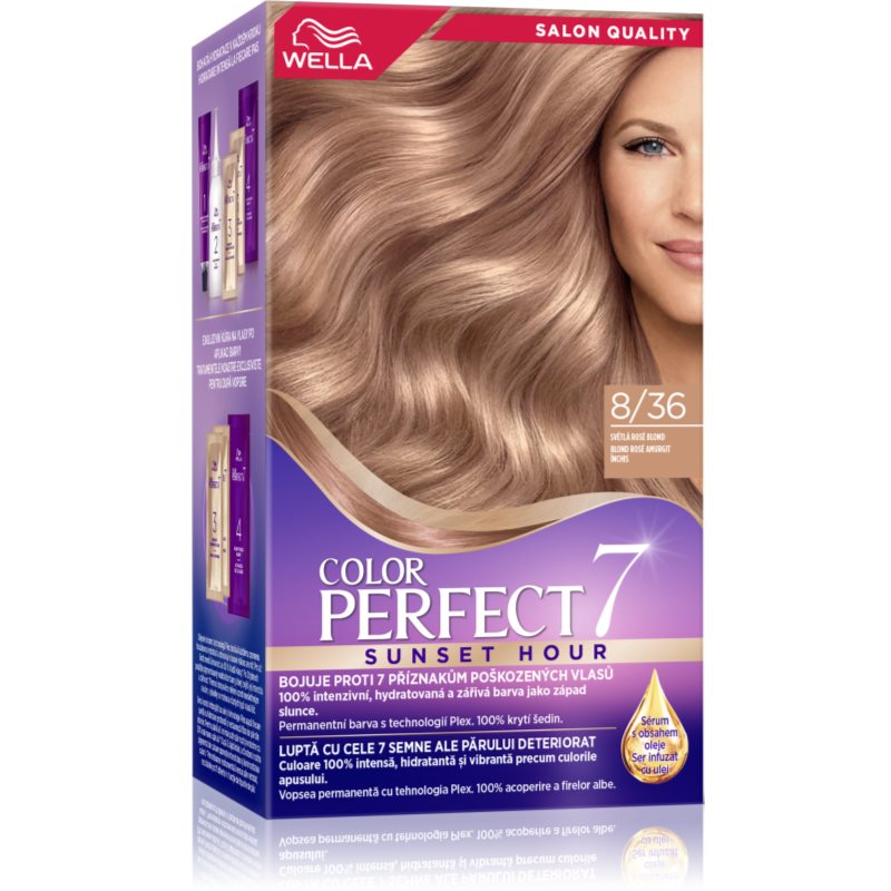 Wella Color Perfect Sunset Hour culoare par 8/36 Blond Rosé 1 buc