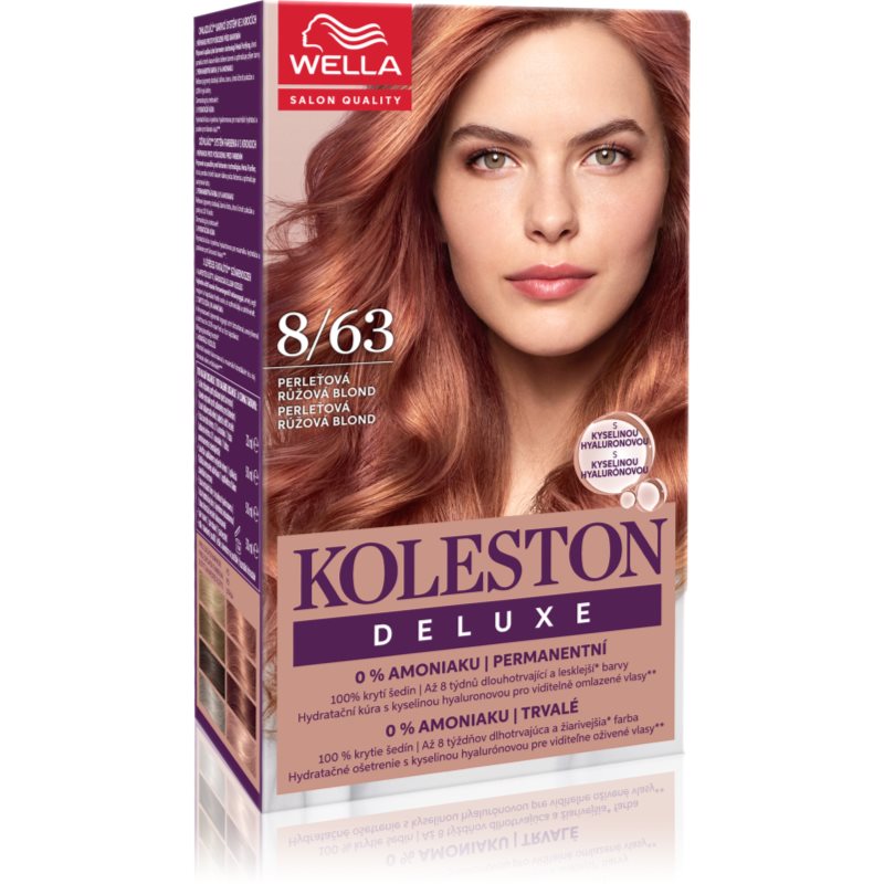 Wella Koleston Deluxe culoare par fără amoniac culoare 8/63 Light Rose Gold 100 ml