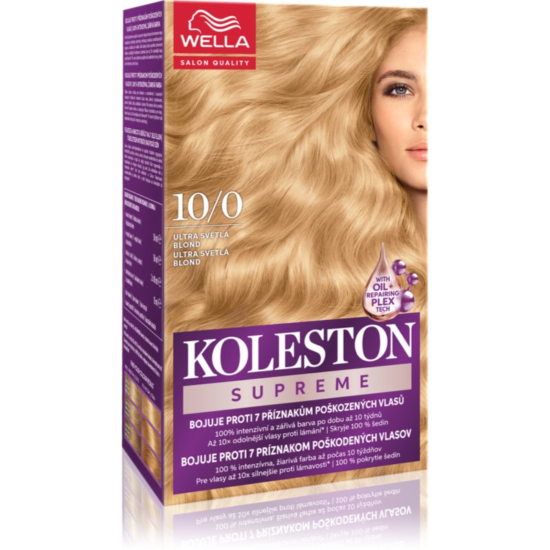 Wella Koleston Supreme culoare par culoare 10/0 Extra Light Blonde 100 ml