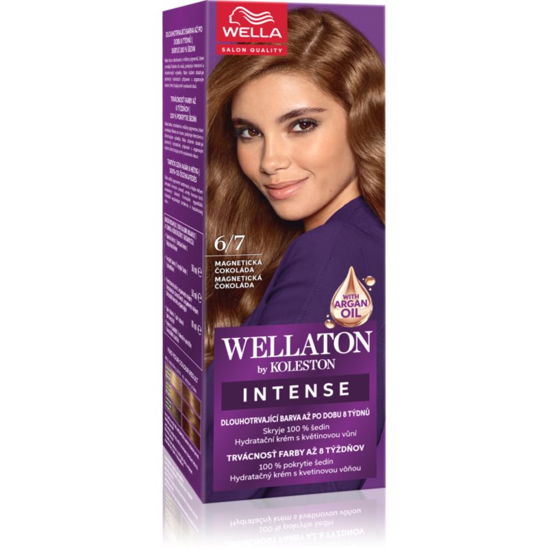 Wella Wellaton by Koleston Culoare permanenta pentru par cu ulei de argan culoare 6/7 Magnetic Chocolate 1 buc