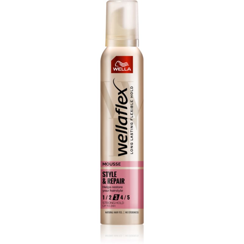 Wella Wellaflex Style & Repair spuma pentru un look natural 200 ml