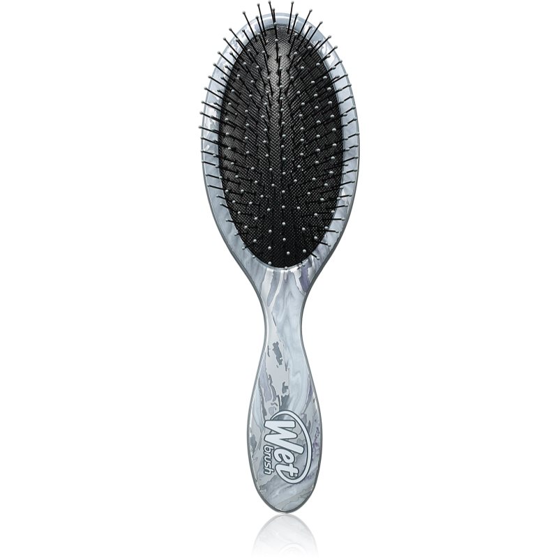 Wet Brush Original Detangler perie pentru par usor de pieptanat Metalic marble - silver 1 buc