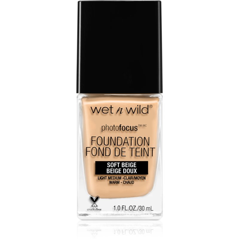 Wet n Wild Photo Focus Make-up lichid matifiant culoare Soft Beige 30 ml