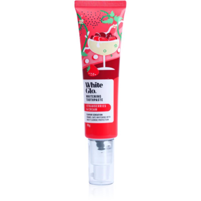 White Glo Whitening Toothpaste Strawberries and Cream pastă de dinți 70 g