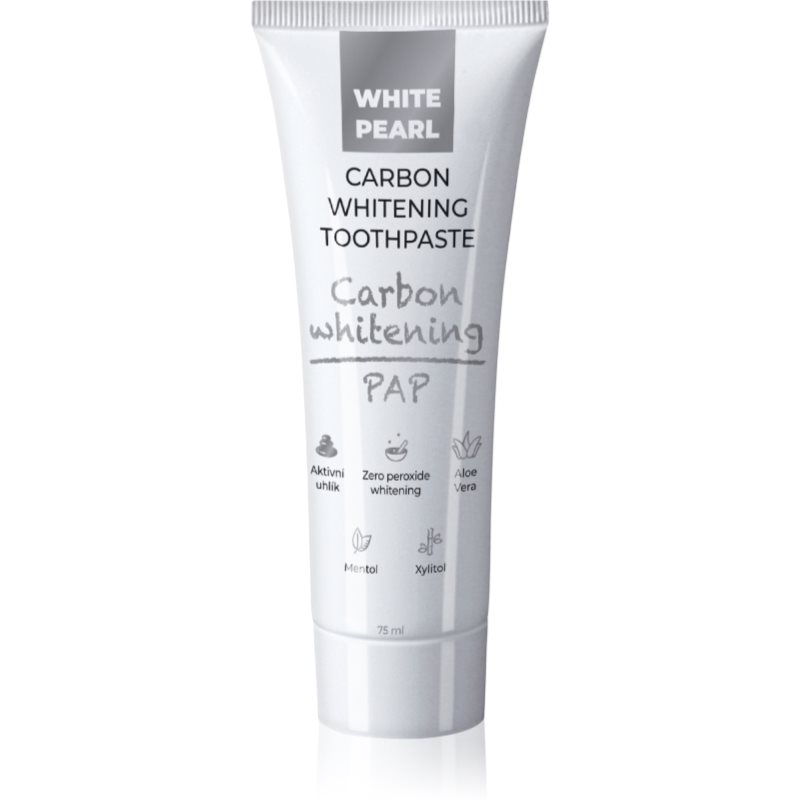 White Pearl PAP Carbon Whitening pasta de dinti pentru albire 75 ml
