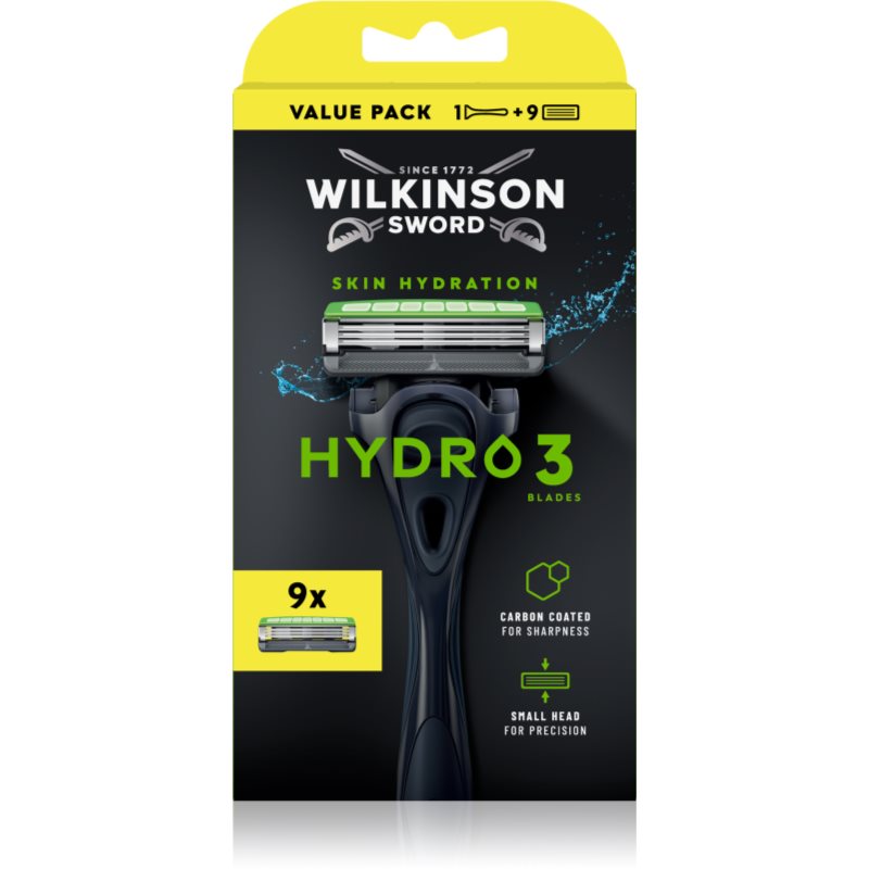 Wilkinson Sword Hydro3 aparat de ras + rezervă 8 bucati