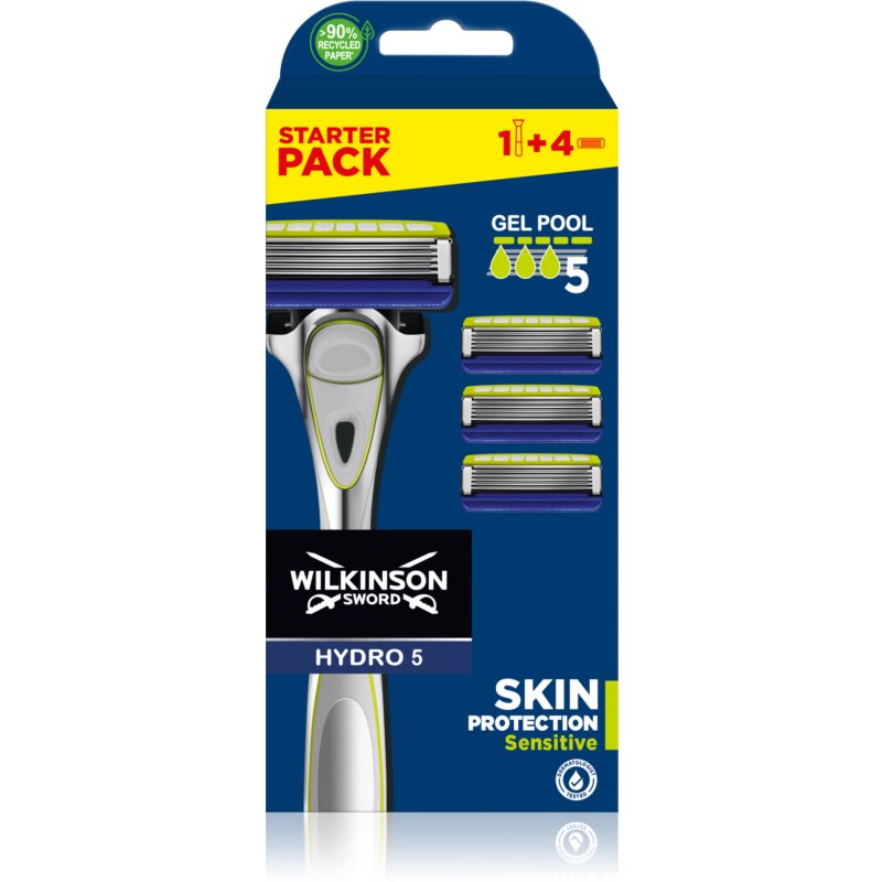 Wilkinson Sword Hydro5 Skin Protection Sensitive shaver + replacement heads 1 pc