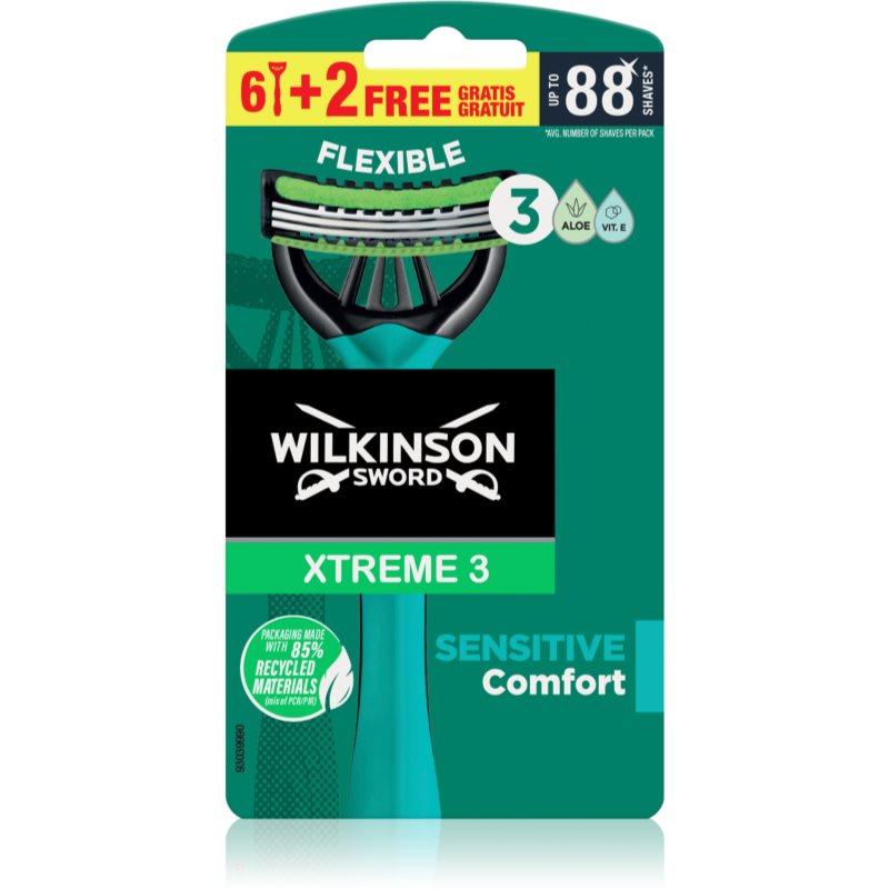 Wilkinson Sword Xtreme 3 Sensitive Comfort aparat de ras de unică folosință pentru barbati 8 buc