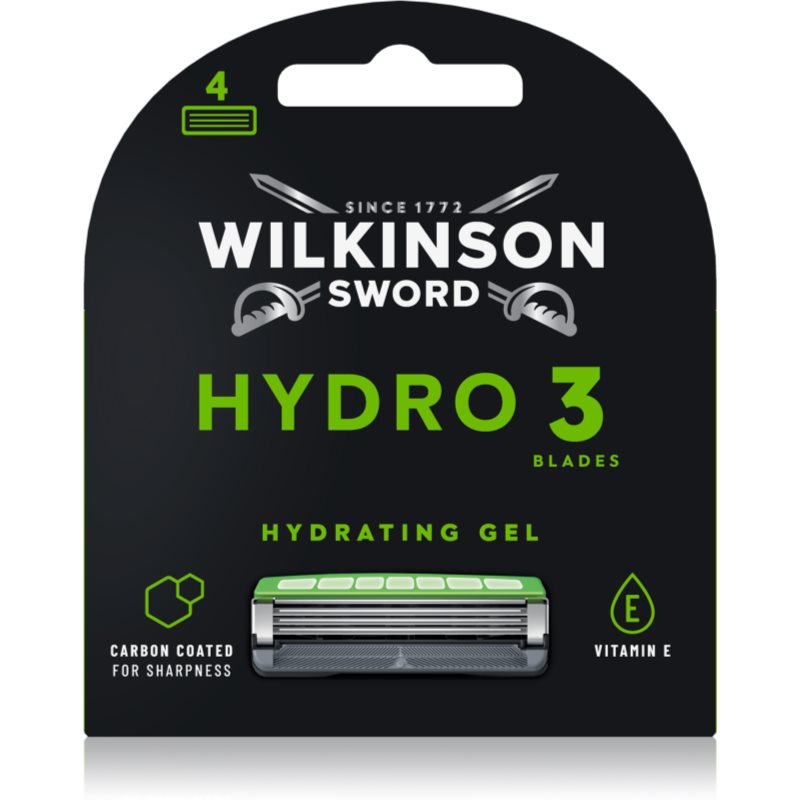 Wilkinson Sword Hydro3 Skin Protection Black Edition capete de schimb 4 buc