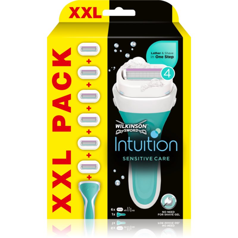 Wilkinson Sword Intuition Sensitive Care aparat de ras + rezervă 6 bucati