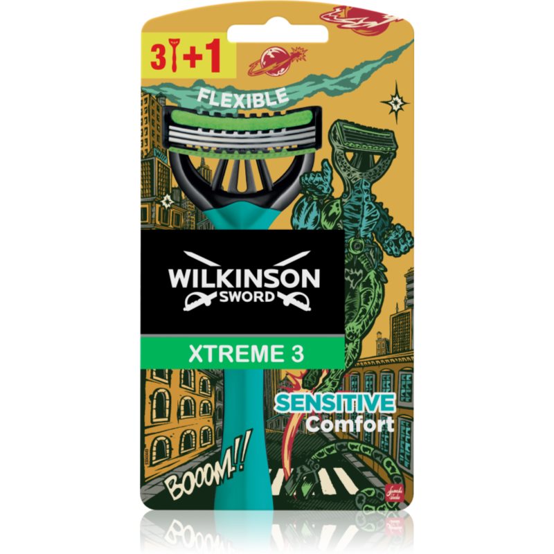 Wilkinson Sword Xtreme 3 Sensitive Comfort (limited edition) aparat de ras de unică folosință pentru bărbați 4 buc