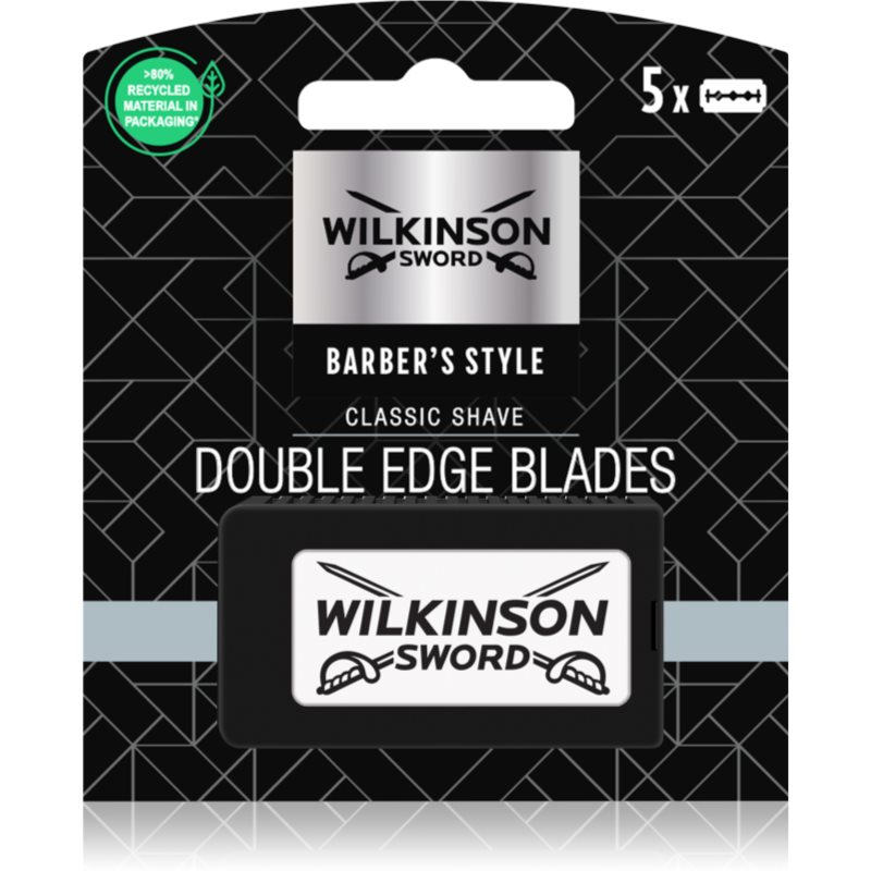 Wilkinson Sword Barbers Style Classic Shave Double Edge Blades lame de rezerva 5 buc