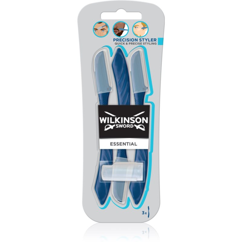 Wilkinson Sword Essential Precision Styler aparat de ras pentru sprâncene pentru bărbați 3 buc