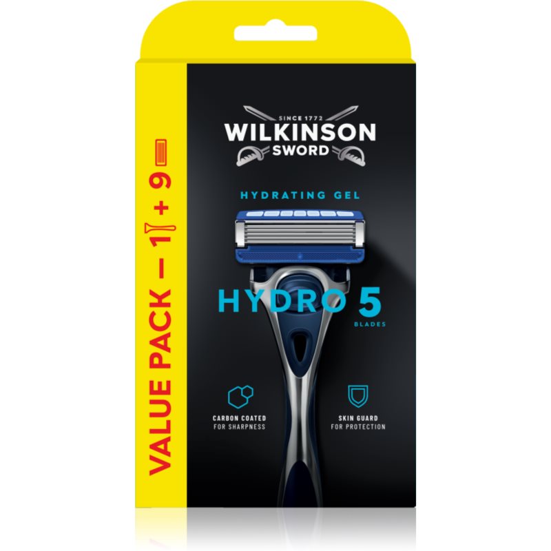 Wilkinson Sword Hydro5 Skin Protection Regular Aparat de ras + rezervă lame 9 buc