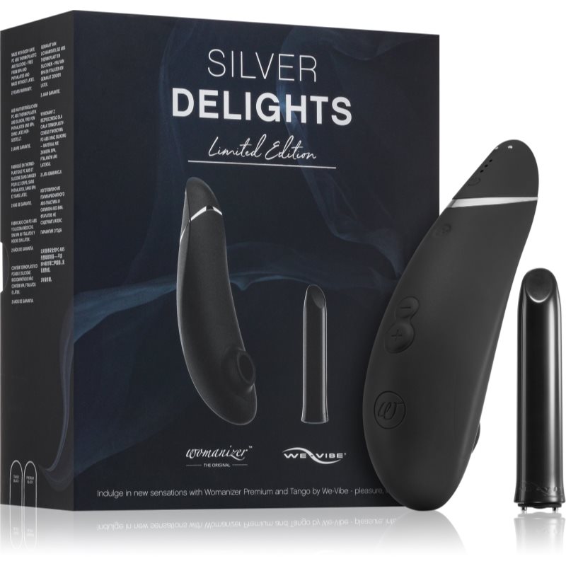 Womanizer Silver Delights Collection stimulator și vibrator 2 buc