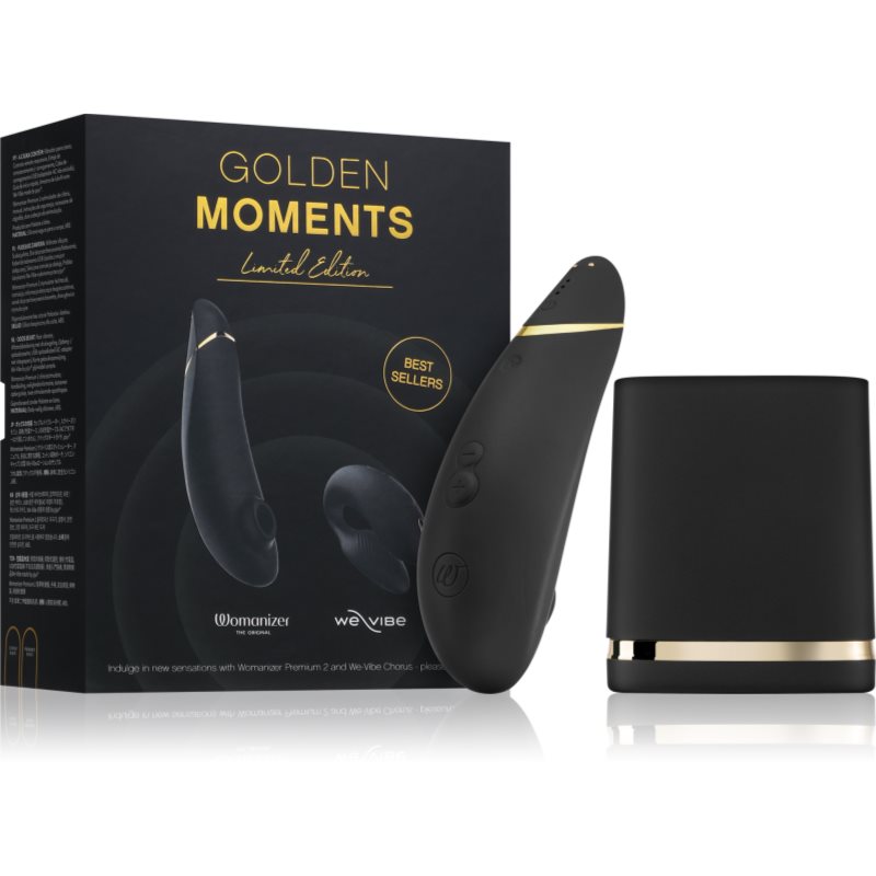 Womanizer Golden Moments Collection Womanizer Premium + We-Vibe Chorus set de jucării sexuale 2 buc