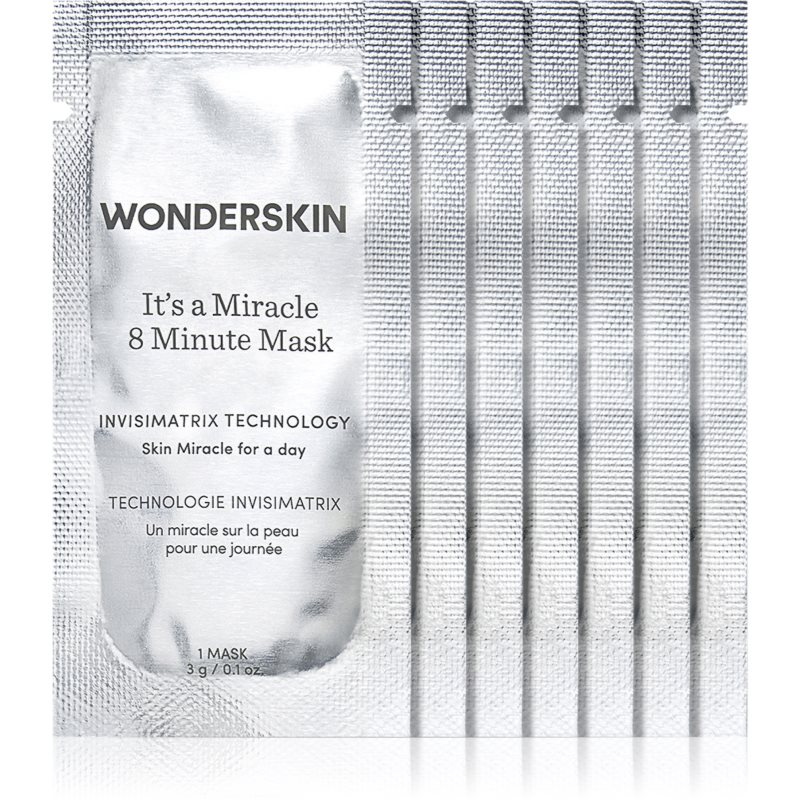 WONDERSKIN It\'s A Miracle 8 Minute masca pentru netezire faciale 8x3 g