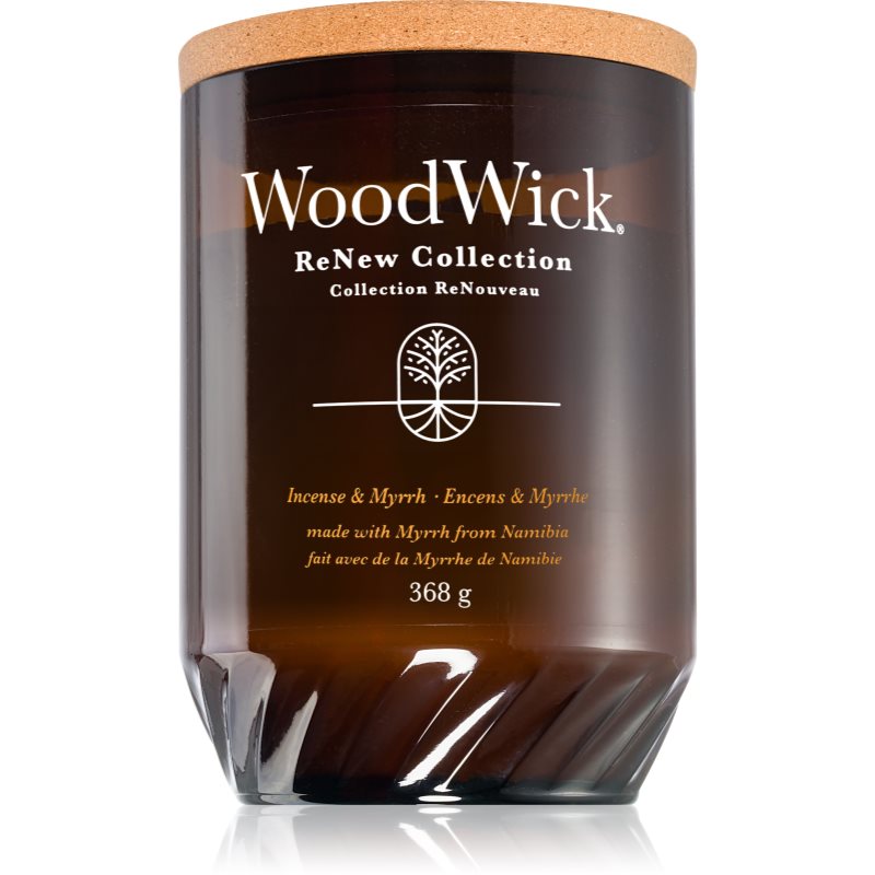 Woodwick Incense & Myrrh lumânare parfumată 368 g