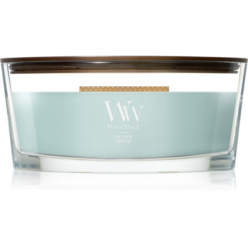 Woodwick Sea Spray lumânare parfumată cu fitil din lemn 453.6 g